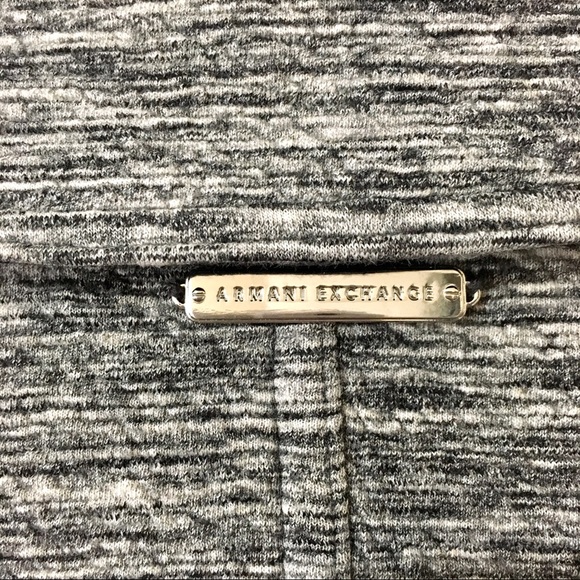 Armani Exchange Zip Motto Jacket - Black/Grey - M - Picture 8 of 12